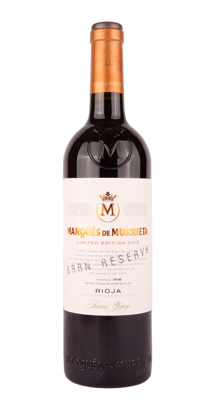 Вино Marques de Murrieta, Gran Reserva, 2012