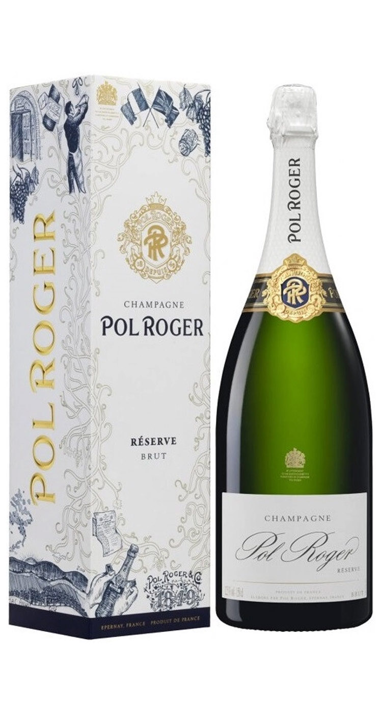 Шампанское Pol Roger, Brut Reserve, в подарочной упаковке