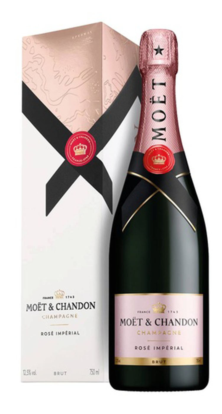 Шампанское Moet & Chandon, Rose Imperial, в подарочной упаковке