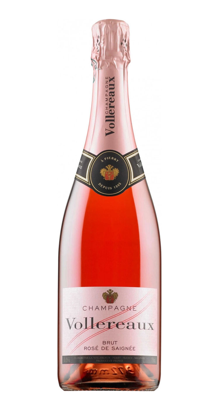 Шампанское Vollereaux, Brut Rose de Saignee, Champagne AOC